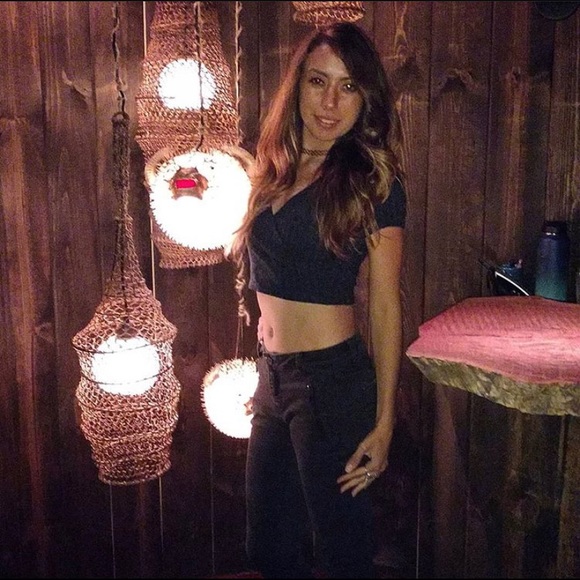 FOREVER21 Dark Blue Knit Crop Top - Picture 3 of 3